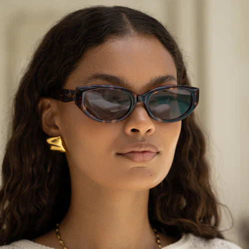 Ameli Acetate Cat-Eye Sunglasses Tortoise