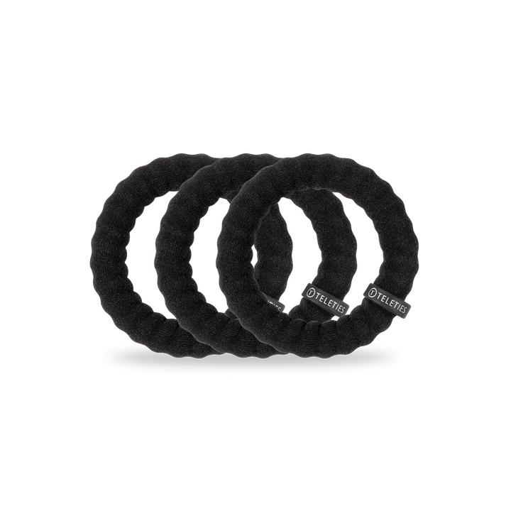 Nylon Hair Ties Large Jet Black