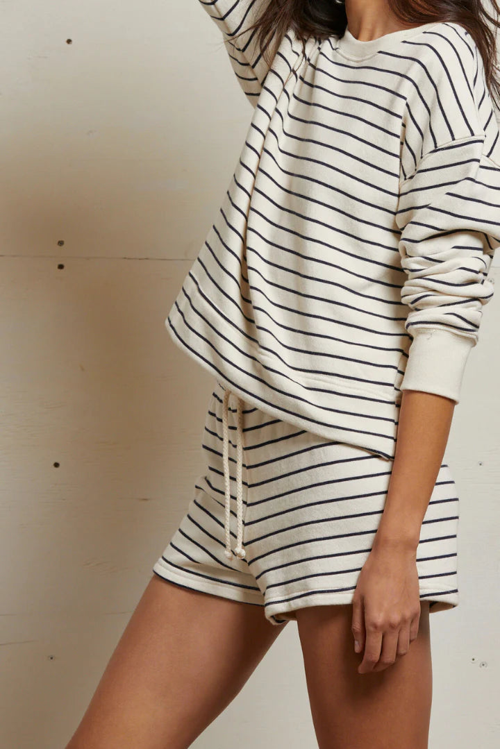Layla Stripe French Terry Short