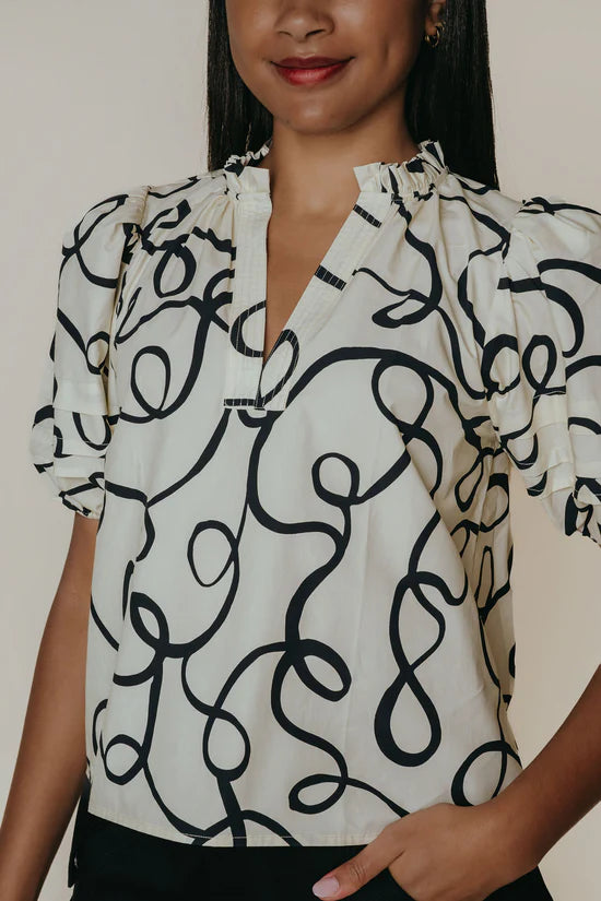 Alix Blouse Scribble