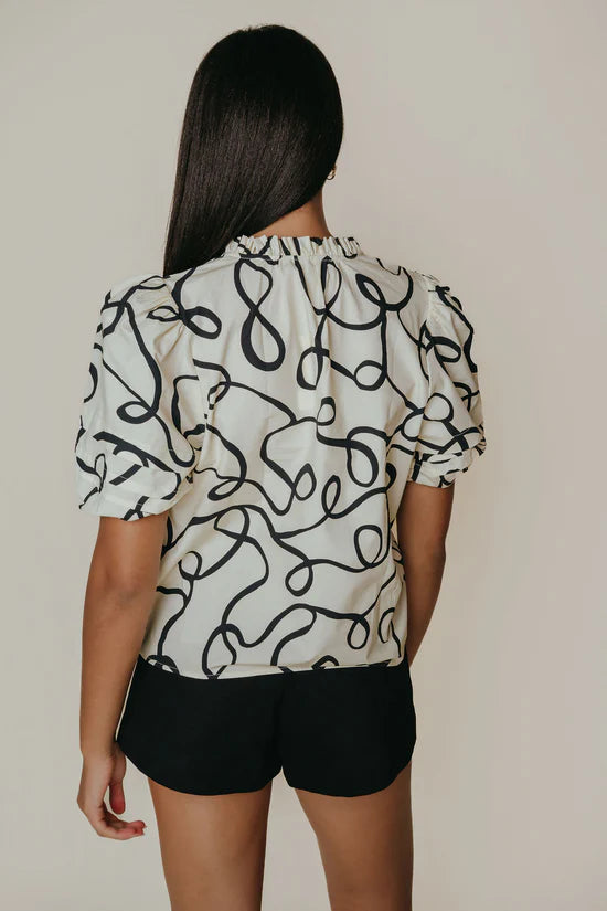 Alix Blouse Scribble