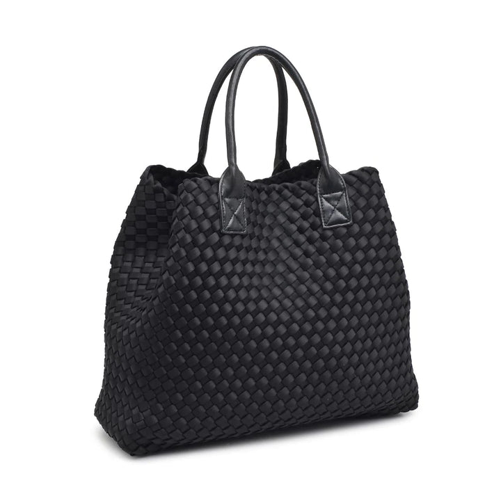 Ithaca Woven Neoprene Tote Black