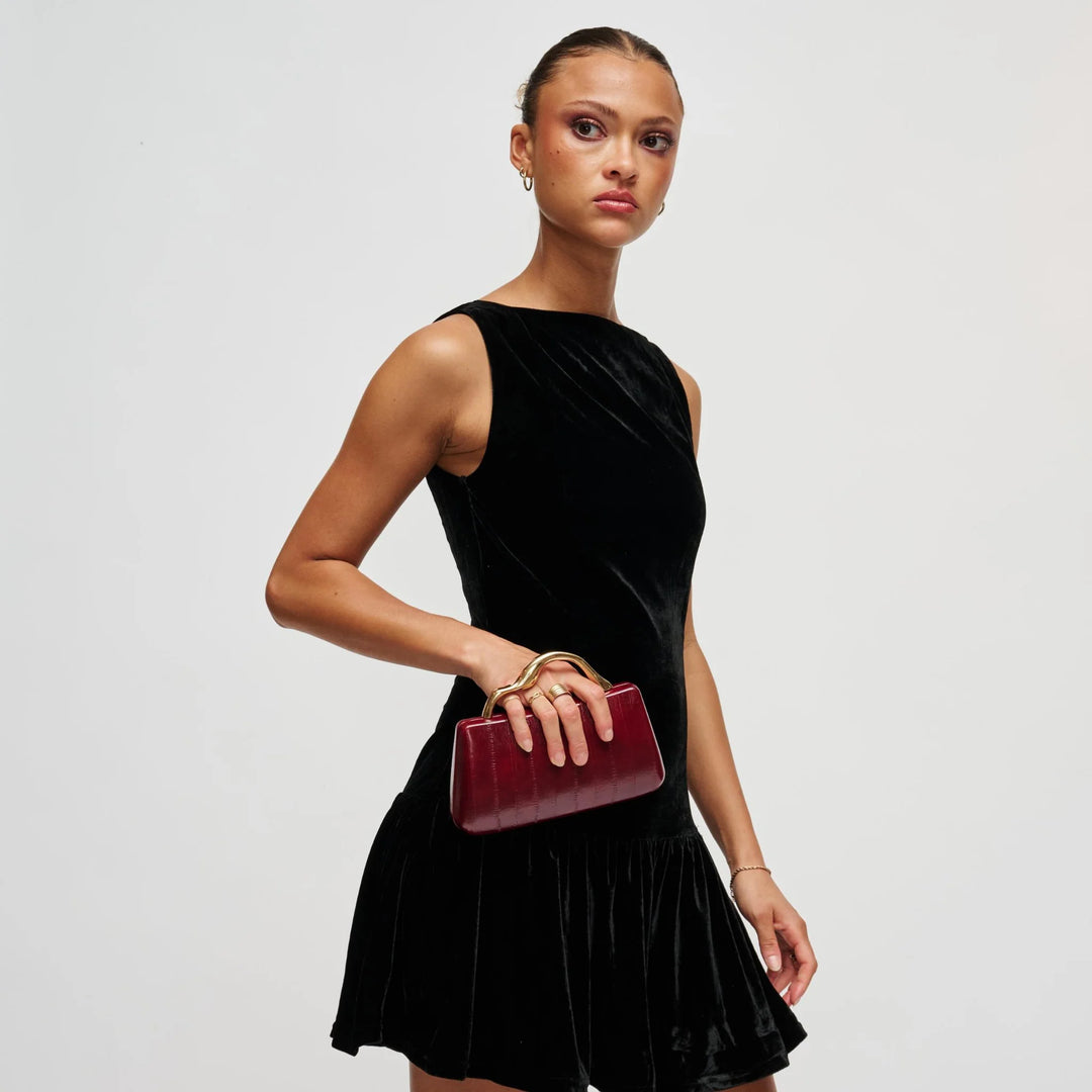 Nichelle Clutch Burgundy