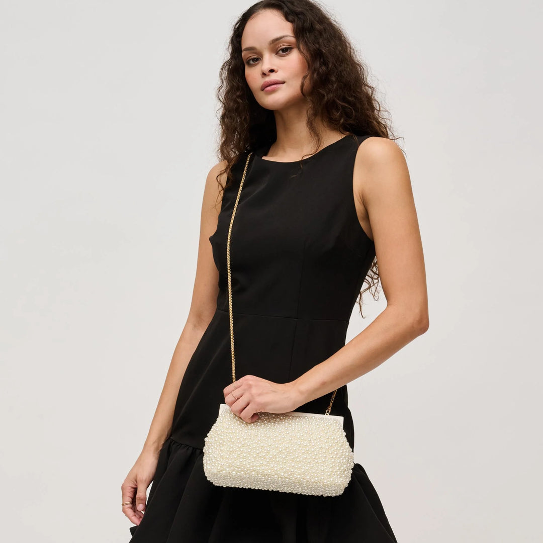 Samira Evening Bag Ivory