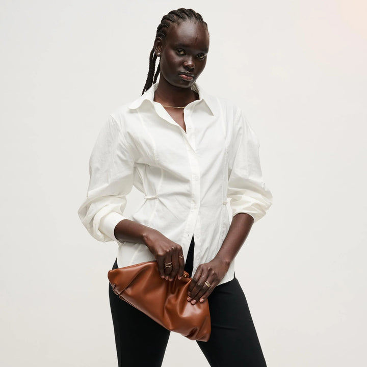 Jennifer Clutch Chocolate