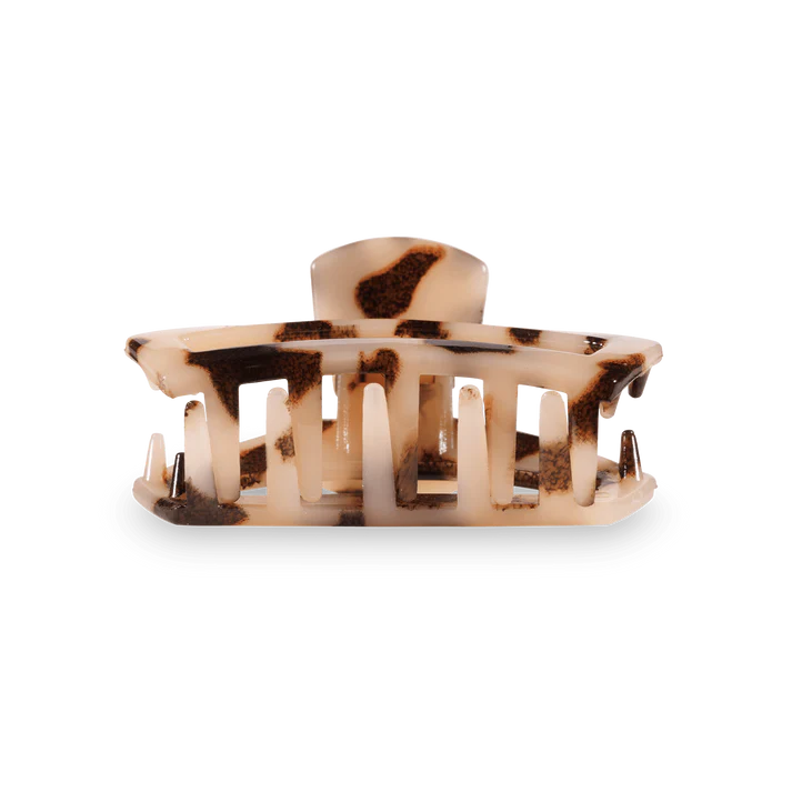 Open Hair Clip Tiny Blonde Tortoise