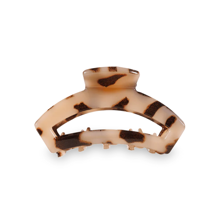 Open Hair Clip Tiny Blonde Tortoise