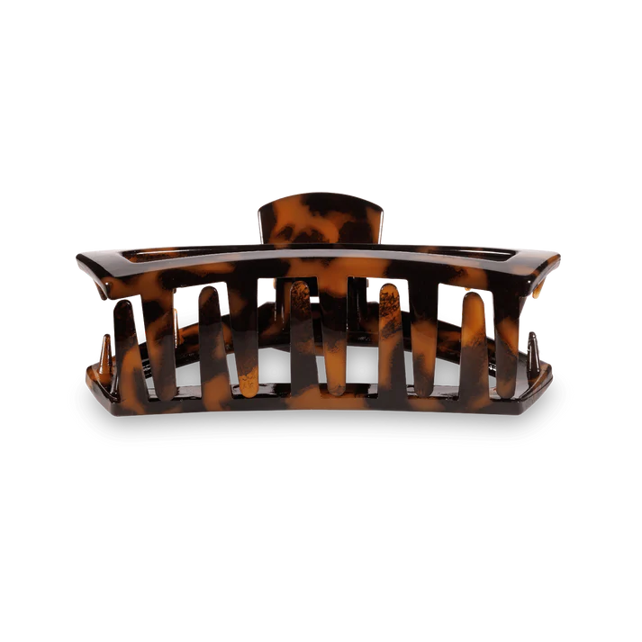 Open Hair Clip Small Tortoise