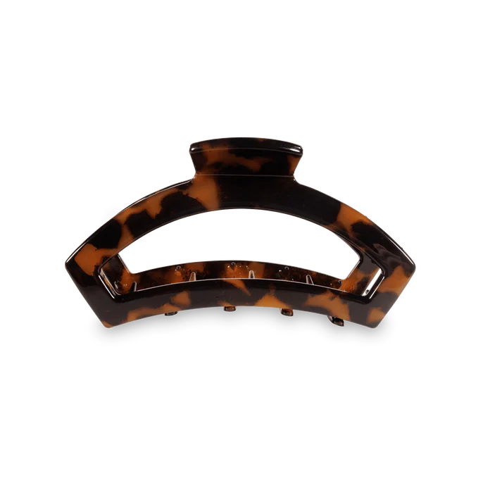 Open Hair Clip Small Tortoise