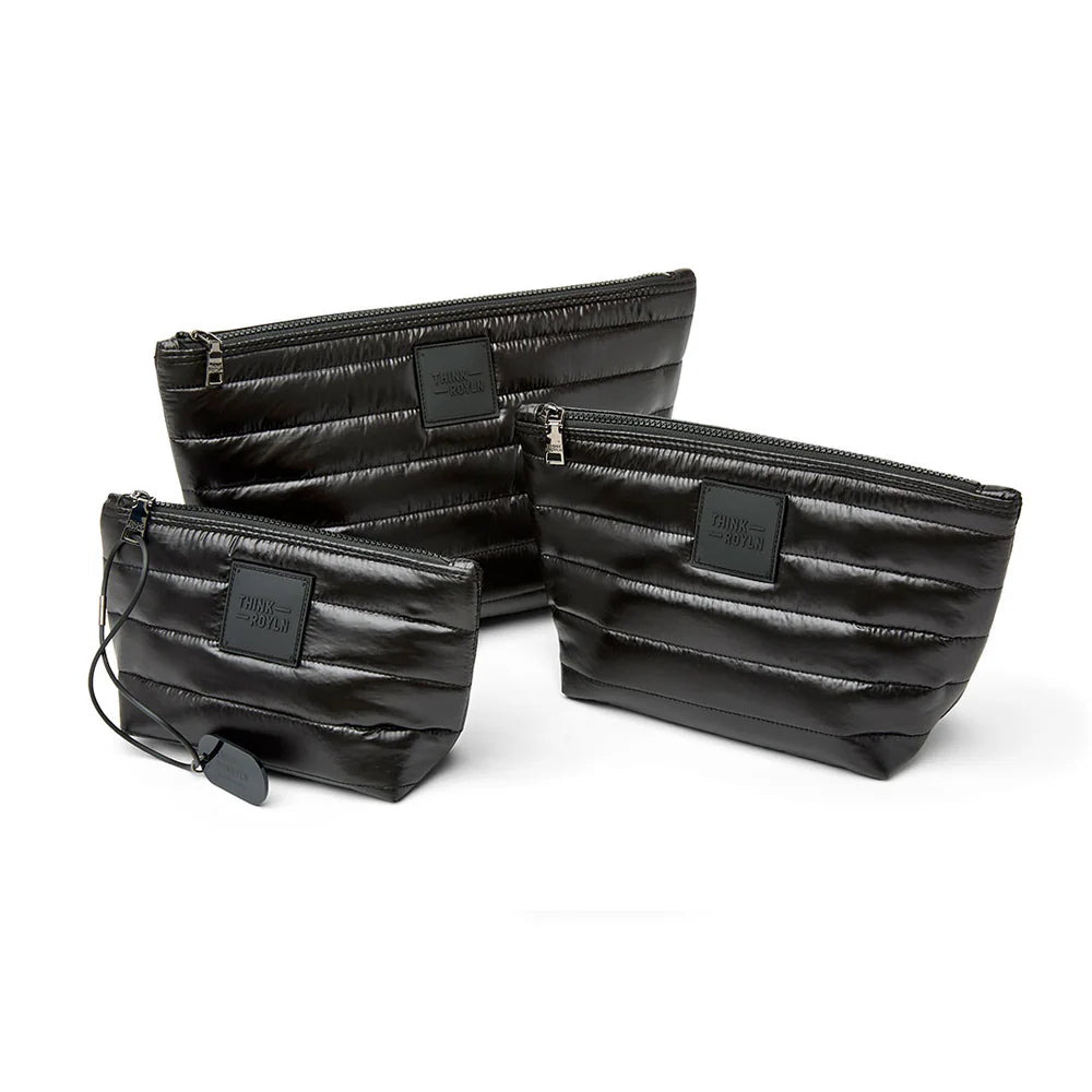 Travel Trio Organizational Pouches Pearl Black