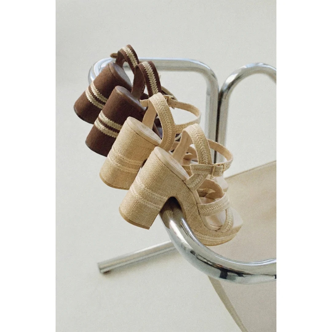 Adelaide Platform Heel Sand