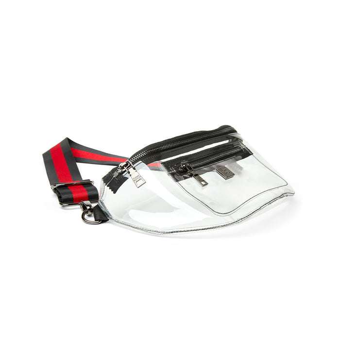 Clear Stadium Bag Black/Red