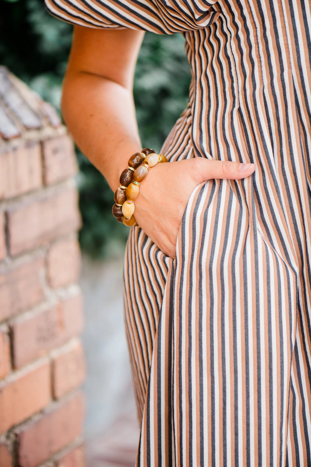 Chunky Link Bracelet Dark Brown