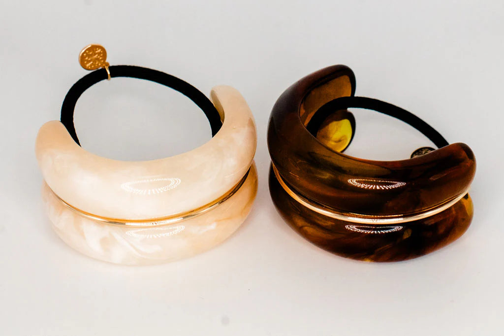 Macaron Hair Cuff Tortoise