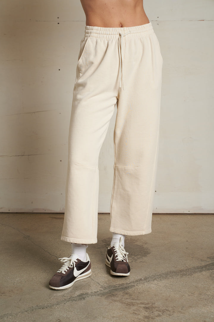 Fallon Structured Fleece Barrel Pants