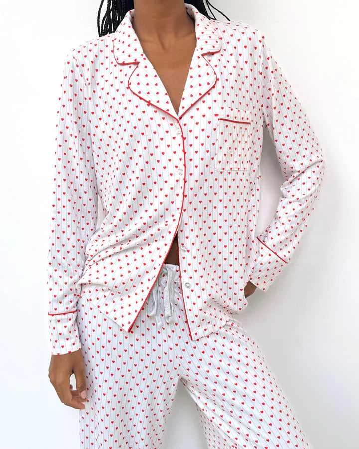 Flora Pillow Soft Set Polka Dot Holiday Hearts