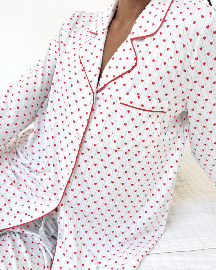 Flora Pillow Soft Set Polka Dot Holiday Hearts