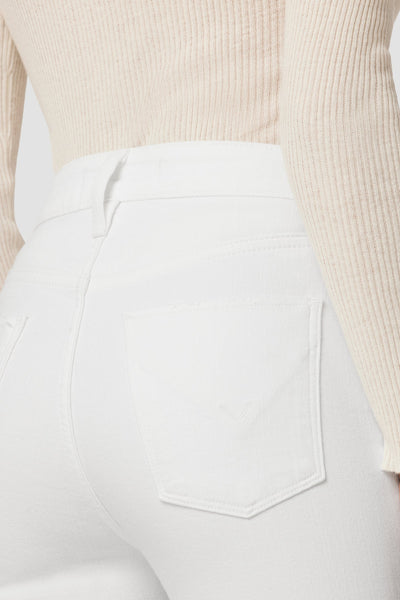 Holly High-Rise Flare Petite Jean White