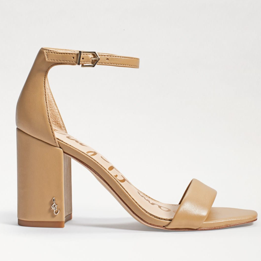 Daniella Heel Beige Leather