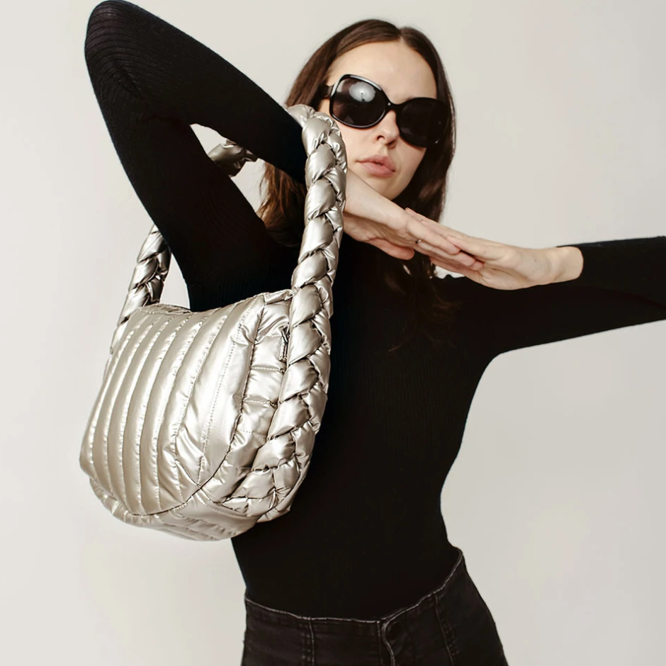 The Kelsie Bag Pearl Champagne
