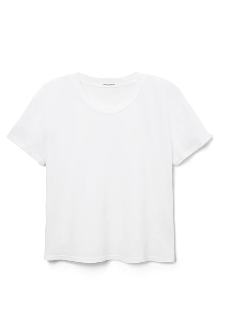 Harley Boxy Crew Tee White