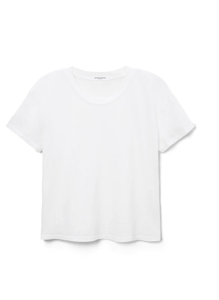 Harley Boxy Crew Tee White