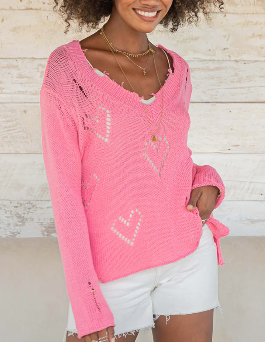Aimee Distressed Sweater