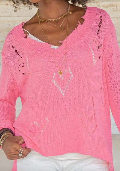 Aimee Distressed Sweater