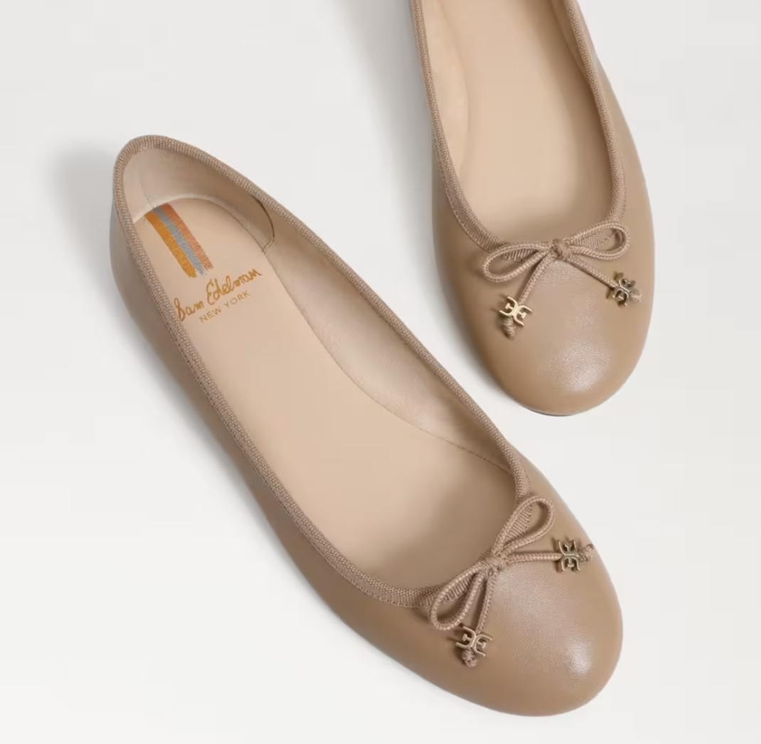 Felicia Luxe Ballet Flat Soft Beige