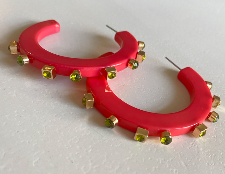 City Girl Jewel Hoop Large