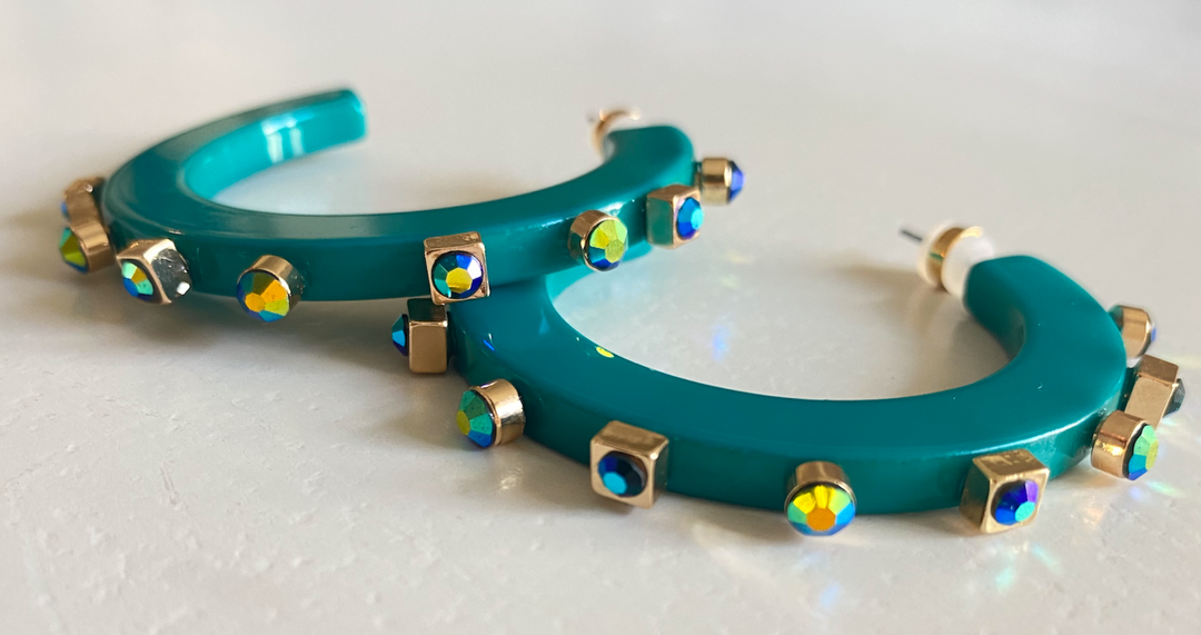 City Girl Jewel Hoop Small