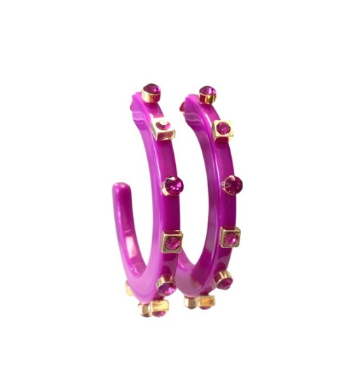 City Girl Jewel Hoop Large