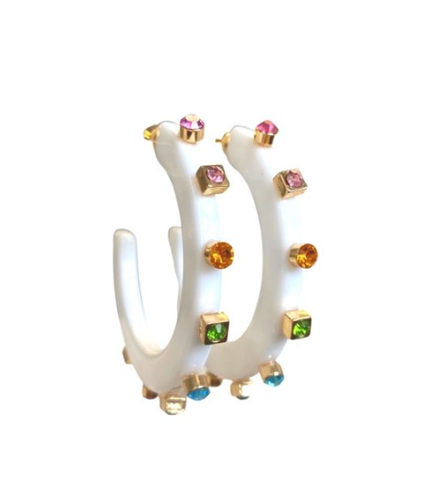 City Girl Jewel Hoop Large