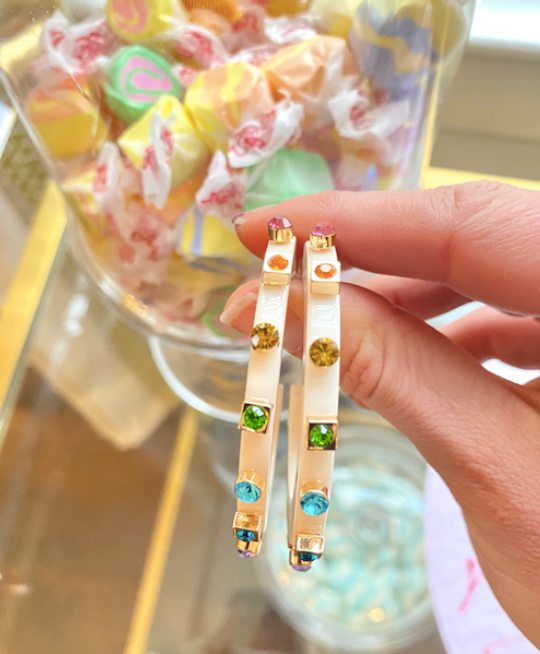 City Girl Jewel Hoop Large